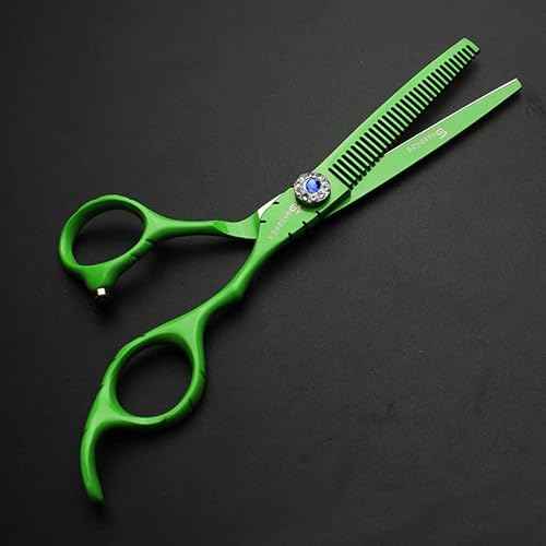 SHARONDS 6 Inch 440C High Hardness Stainless Steel Hair Scissors Hair Salon Hair Stylist Cutting Thinning Tool Barber Special (scissors set) (6 inch 2pc-C)