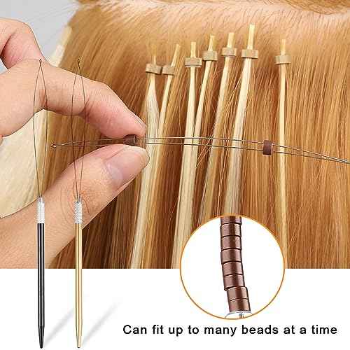 GlamorDove Hair Extension Tool Kit Stainless Steel Pliers Microlink Tool Set Opener Pliers Oxford Cloth Bag Hair Loop Tool Weft Extensions Hairdressing Styling Salon Accessories