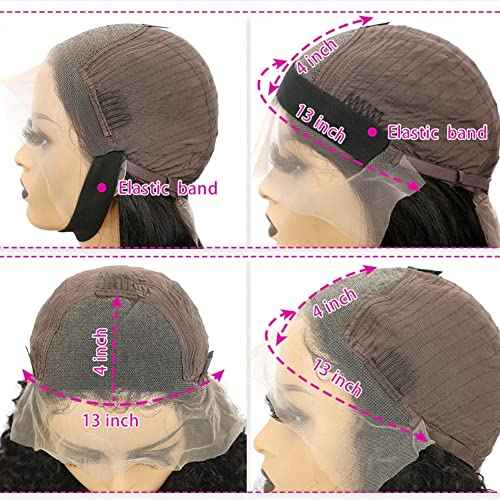 Body Wave Ombre Honey Blonde Highlights Human Hair Wig 13x4 Transprent HD Lace Frontal Wig Brazilian Human Hair Wigs Pre Plucked With Baby Hair 150% Density (18Inch)