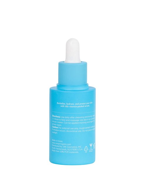 SESPRING So Revitalizing Multivitamin Face Serum Korean Skincare, For Skin Brightening and Hydrating, with Camella, Lotus, Vitamins B3, C, E, and Q10, No Paraben, Cruelty Free, 40 ml/1.35 oz