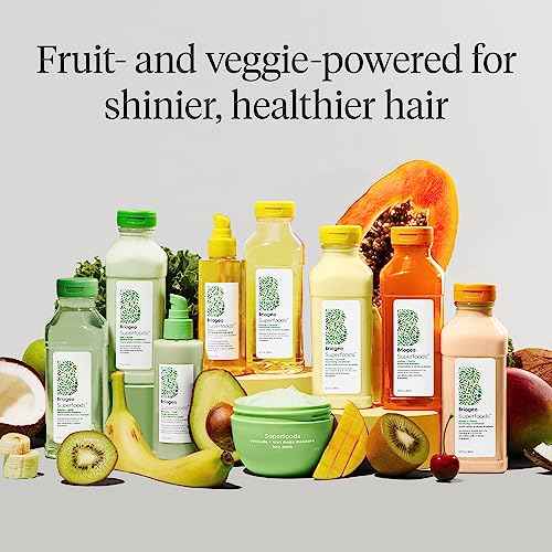 Briogeo Superfoods Banana + Coconut Nourishing Shampoo, Replenish Dull, Dry Hair and Supports Healthy Hair and Scalp, Moisturizing for All Hair Textures, Vegan, Cruelty-Free, 12.5 fl oz