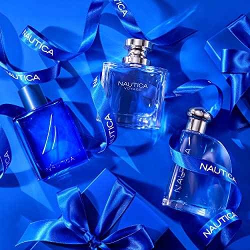 Nautica Blue Eau de Toilette 3.4 fl oz (Pack of 1), Notes of Basil, Jasmine, and Cedarwood, Men's Fragrance, Long Lasting, Everyday Fragrance, Travel Size
