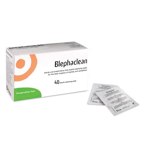 Blephaclean 40 Sterile Eyelid Wipes For Blepharitis by Blephaclean