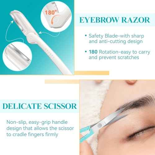MORGLES Blackhead Remover and Pimple Popper Tool Kit, 10 Pcs Professional Acne Extractor Kit, Ingrown Hair Tweezers with Leather Travel Case for Face and Eyebrow Grooming