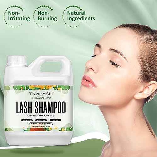 Lash Shampoo Bulk, Eyelash Cleanser for Extensions 2 Liters - 3 Foam Pump Bottles, 3 Lash Cleansing Brushes, Dispenser Pump - Eyelid Foaming Cleanser for Professional Salon and Home Use