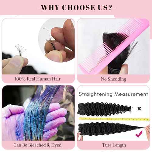 Belaved Human Braiding Hair Highlight 2 Bundles 100g 22 Inch Ombre Brown Water Wave Bulk for Braiding 100% Brazilian Virgin 1BP30 Curly Hair Extensions for Boho Braids Wet Wavy Micro