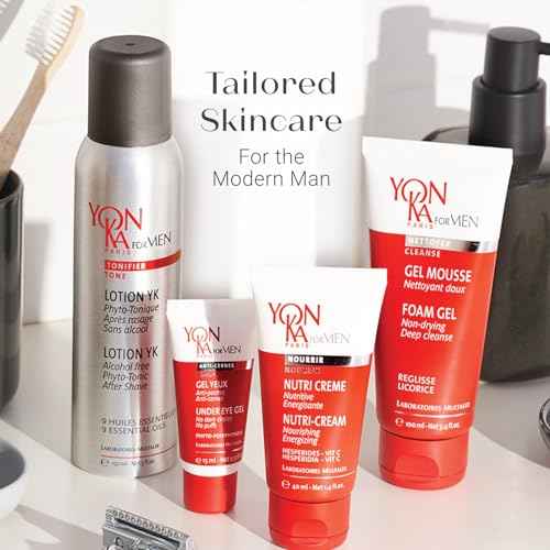 Yonka Mens Foam Gel Cleanser | Moisturizing Face Wash for Deep Clean | Remove Oil and Buildup with Liquorice for Daily Cleansing | 3.4 fl oz