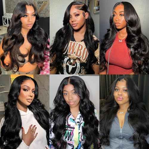 30 Inch Bundles Human Hair Body Wave 12A Brazilian Virgin Human Hair 1 Bundle 100% Unprocessed Quick Weave Hair Extensions Natural Black