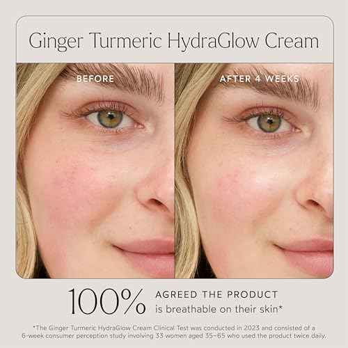 True Botanicals - Ginger Turmeric Hydraglow Cream | Non-Toxic, Cruelty-Free | Hypoallergenic | Lightweight, Long Lasting Hydration, Age-Correcting Antioxidants | MADE Safe (1.7 oz | 50 ml)
