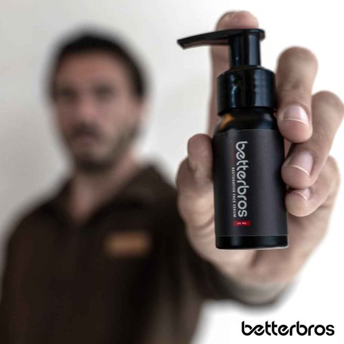 BetterBros Men’s Hydrating Face Serum – Hyaluronic Acid Complex, Anti-Aging & Firming Formula for Smooth, Youthful Skin