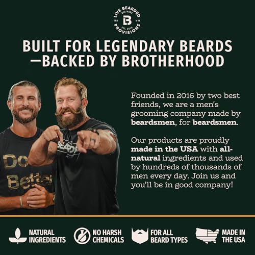 Live Bearded 3-Step Beard Grooming Kit - Wash, Oil and Butter - Made in the USA - All-Natural Ingredients with Shea, Jojoba - Growth Support | Executive Scent - Cedar, Vanilla