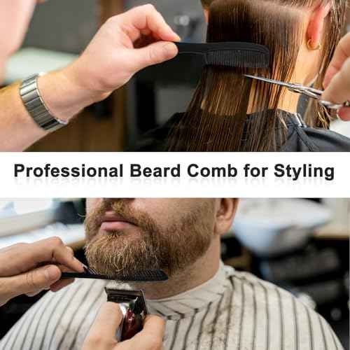 HOFASON 500 Pcs Bulk Hair Combs Individually Wrapped for Women, Kids, Men Beard, Professional Wide Tooth Comb for Hair Styling, Travel, Homeless, Hotel, Shelter, Nursing Home and Church (Black)