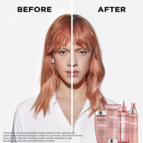 Kerastase Chroma Absolu Cica Chroma Strengthening Conditioner For Sensitive or Damaged Hair - Anti-Porosity, Improves Hair Health and Preserves Color Vibrancy With Lactic Acid