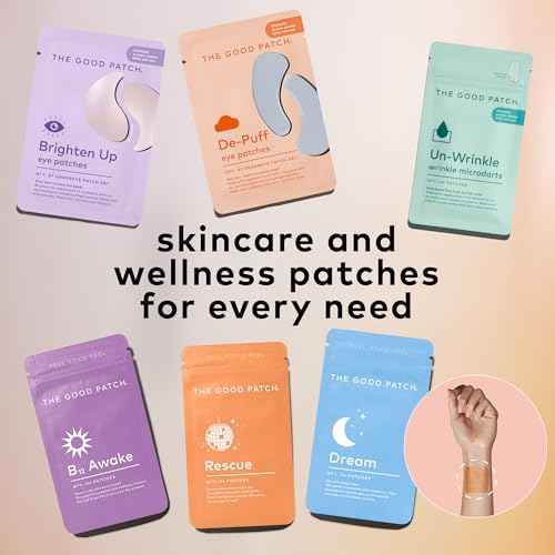 The Good Patch Brighten Up Hydrogel Under Eye Patches for Dark Circles and Puffy Eyes, Made with Niacinamide, Vitamin K, Pine Leaf Extract, Clinically Proven (12 Total Patch Sets)