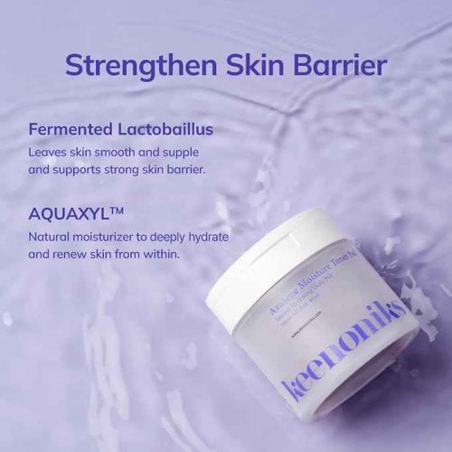 keenoniks Moisture Recovery Toner Pads for Dry, Sensitive Skin β Soothes & Hydrates with Azulene & Chamomile β Korean Skincare - 80 Pads (5.07 fl oz)
