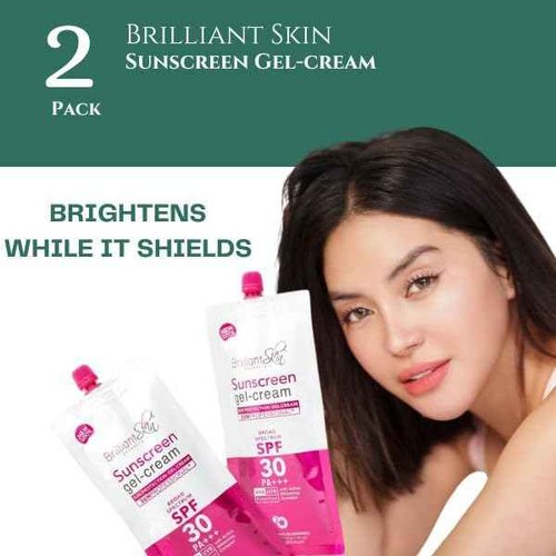 Brilliant Sunscreen Gel-Cream, SPF 30, 2 Pack