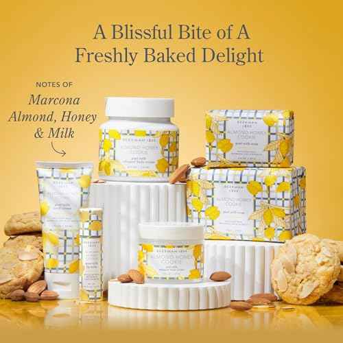 Beekman 1802 Goat Milk Body Soap Bar, Almond Honey Cookie - Scented - 9 oz - Nourishes, Moisturizes & Hydrates - 100% Vegetable Soap with Lactic Acid - Good for Sensitive Skin - Cruelty Free