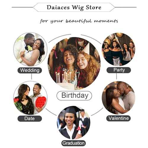 Purple Wigs for Women Lace Front Dark Purple Wig Middle Part Long Curly Wavy Wig,Synthetic Heat Resistant Hait for Daily Cosplay Party Holiday