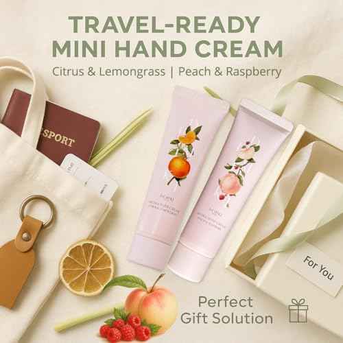 DEMIKI Shea Butter Hand Cream for Dry Cracked Hands, Birthday Gifts for Women, Bridesmaid Gifts, Nurse Gifts, Christmas Day Gifts, Party Favors, Hand Cream Gifts Set for Women, Travel Size1.7fl.ozx4