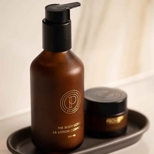 Prohibition Wellness The Body Lotion, Body Lotion for Dry Skin, Body Moisturizer, Hyaluronic Acid, Macadamia Nuts, and Hemp Seed Oils, Paraben Free (250 ml)
