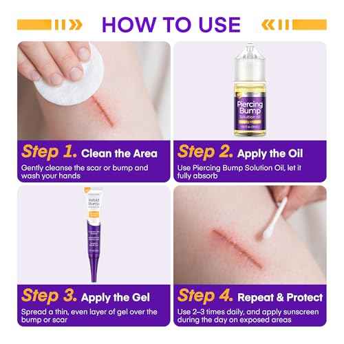 Keloid Bump Gel, Scar Prevention, Skin Renewal, Advanced Silicone Keloid Cream for Piercing Bumps 0.71 oz (1 Pack)