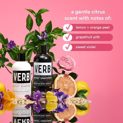 VERB Ghost Conditioner - Infused with Moringa Oil -Moisturizes Fine and Weighed Down Hair - Vegan, No Parabens or Harmful Sulfates