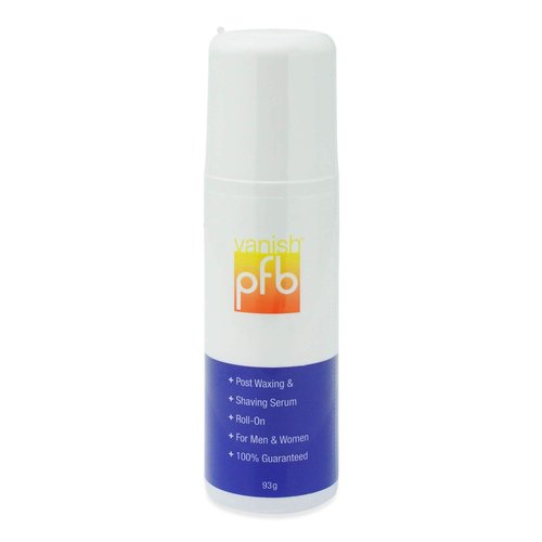 PFB Vanish Razor Bump Stopper Roll On Shaving Gel - Skin Care Treatment for Ingrown Hairs and Razor Burns, 93g