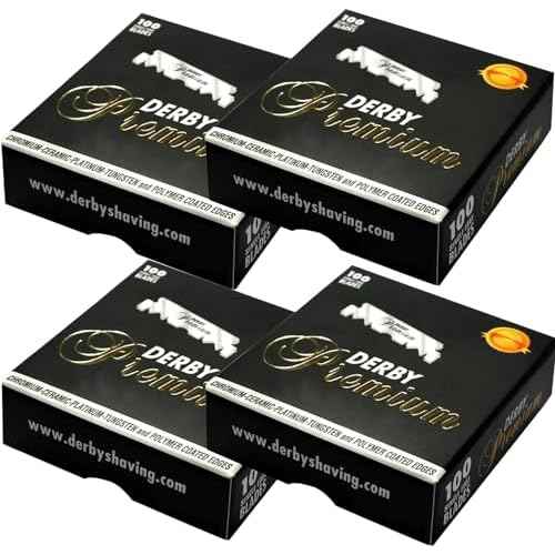 400 "Derby Premium" Single Edge Razor Blades for straight razor