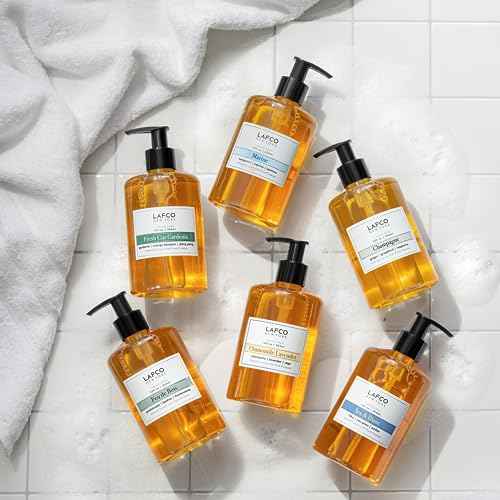 LAFCO New York Liquid Soap, Chamomile Lavender - 12 oz, Pack of 2 - Regenerates, Protects & Moisturizes - All Skin Types - Hypoallergenic, Synthetic Free & Cruelty Free - Made in Italy