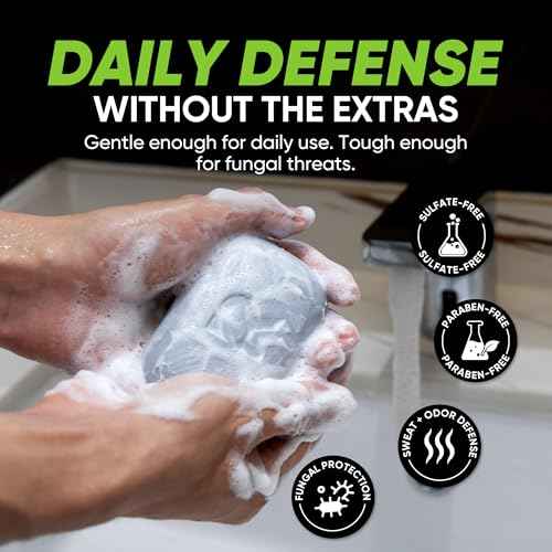 Roycederm Antifungal Soap for Active Skin ? Medicated Bar for Athlete¡¯s Foot, Jock Itch, Ringworm with Tea Tree Oil, Charcoal & Volcanic Ash