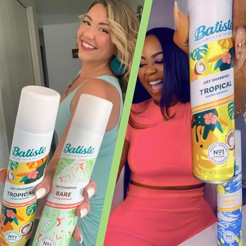 Batiste Dry Shampoo, Bare Fragrance, Refresh Hair and Absorb Oil Between Washes, Waterless Shampoo for Added Hair Texture and Body, 5.71 oz