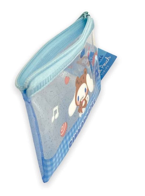 Sanrio Cinnamoroll Accessories Cosmetic Flat vinyl Mini pouch Zipper Case Bag 4.7 in (W) × 3.0 in (H)