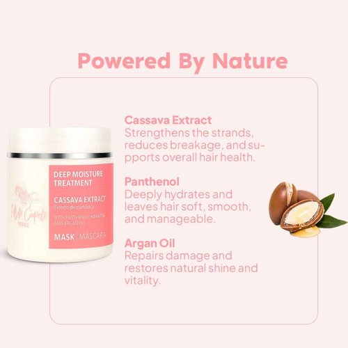 I Belli Capelli Venice Cassava Extract & Argan Oil Hair Mask - (17.6 oz /500 g)