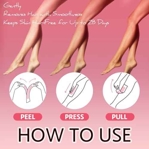 Wax Strips for Hair Removal, Wax Strips, Waxing Kit For Women Face, Body, Arms, Legs, Chest, Back, Bikini Wax Strips, Waxing Hair£¬Removeal Kit with 80PCS + 4 Calming Oil Wipes