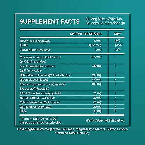 IVL - SeaNu Hair Vitamins Supplements - Hair Strength, Strand Thickness, Hair Growth - with Biotin, Vitamin B3, Zinc, Saw Palmetto Berry Extract, Green Lipped Mussel - Vitamin Hair Growth (3 Pack)