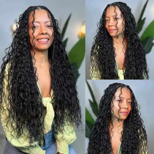 Human Braiding Hair 2 Bundles/Pack 100g Deep Human Bulk Hair for Braiding No Weft Brazilian Grade 10A Virgin Human braiding Hair for Boho Braids Wet and Wavy Braids Extensions 24 Inch