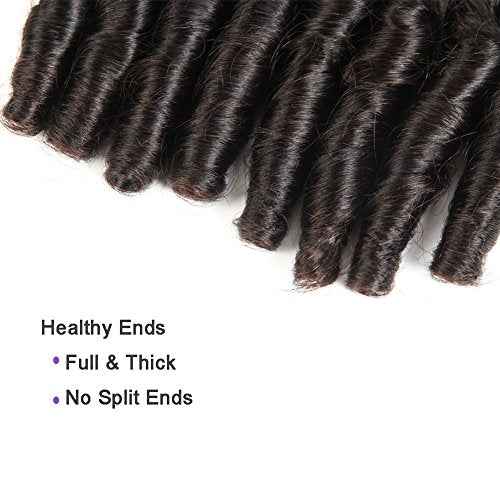 Molefi Brazilian Virgin Funmi Hair Bundles Burmese Curly Bundles Human Hair Short Curly Weave 9A Unprocessed Brazilian Human Hair Extensions 100g/pc Natural Color (10 12inch 100g/pc)