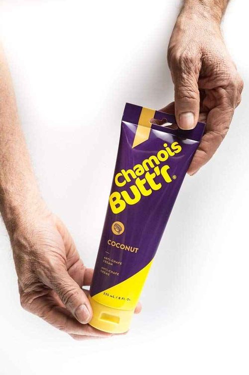 Chamois Butt'r Coconut Anti-Chafe Cream, 8 Ounce Tube & Her' Anti-Chafe Cream, 8 ounce tube