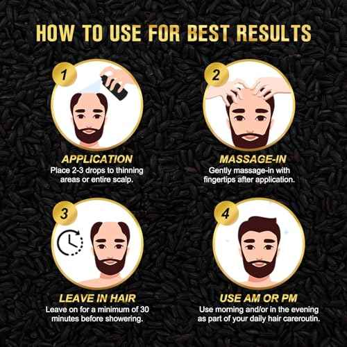 (3Pc) Organic Black Rice Water Spray for Hair Growth, A Solution with Castor Oil & Ginger Root Extract for Thicker, Fuller Hair, Targets Hair Loss and Repairs Damage 300ml/9.6 fl.oz