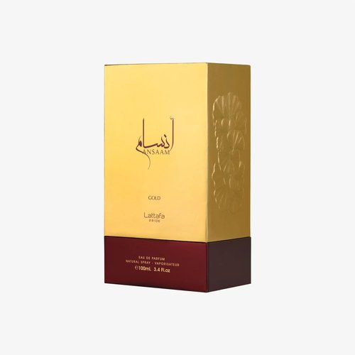Lattafa Pride Ansaam Gold – Fruity, Floral, Sweet, Musky – Eau de Parfum Spray Long-Lasting Fragrance for Unisex, 3.4 Ounce / 100 ml