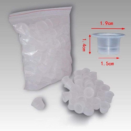 Tattoo Ink Caps Cups,Tattoo Ink Cups Caps 1000pcs #15 Large Size Pigment Caps Microblading Ink Cups for Tattoo Pigment Ink Tattoo Machine Kits Supplies (1000 L)