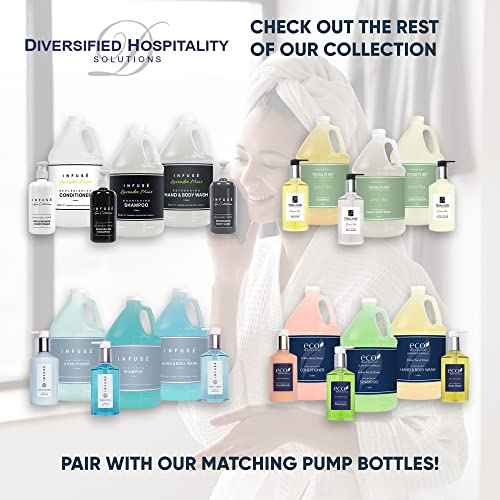 Terra Pure Infuse Lavender Mint Hotel Shampoo | 1 Gallon | For Hospitality & Vacation Rentals to Refill Dispensers | (4 Gallons)