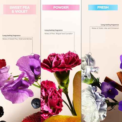 Suave Antiperspirant Deodorant for Women Variety 3-Pack ? Powder, Fresh, Sweet Pea & Violet, Anti-Staining Invisible Solid, Talc-Free, 2.7 Oz Ea