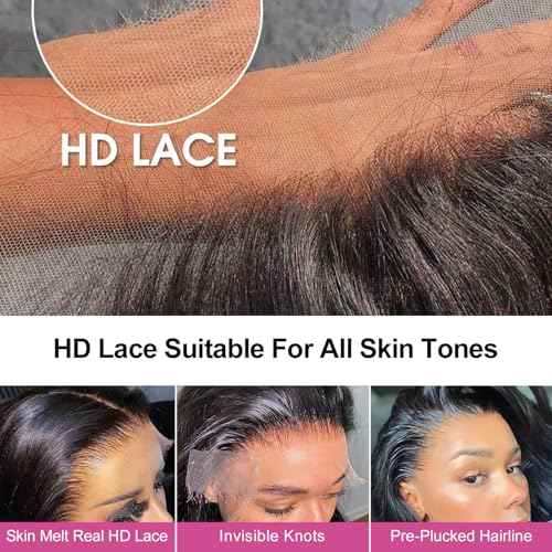 210% Density Lace Frontal Bob Wig Human Hair 12A Brazilian Virgin 9x6 Glueless Wigs Human Hair Pre Plucked Pre Cut HD Transparent Lace Wigs 12 Inch