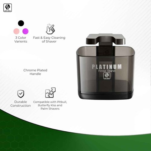 SKULL SHAVER Platinum Rinse Stand - Ultimate Cleaning Solution for Pitbull & Butterfly Shavers
