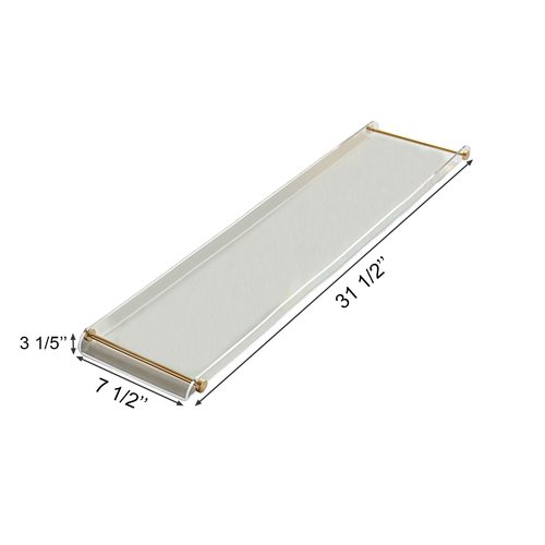 Acrylic Bathtub Tray, NEWRAIN Clear Bath Caddy Tub Table,Unique House Warming Gifts, New Home, Anniversary and Wedding Gifts for Couple, Bathroom Accessories for Spa or Reading Lite Style 
