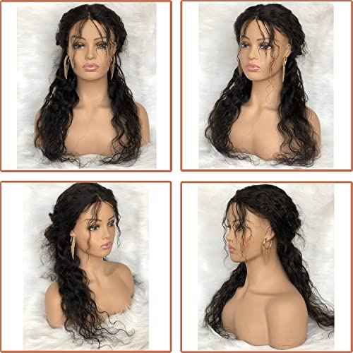 Realistic Female Mannequin Head with Shoulder Manikin PVC Head Bust Wig Head Stand for Wigs Display Making,Styling,Sunglasses,Necklace Earrings, Light Brown Color