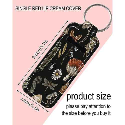 Chapstick Holder Keychain Fashion Lipstick Sleeve Lip Balm Portable Pocket Lip Gloss Tube Holder