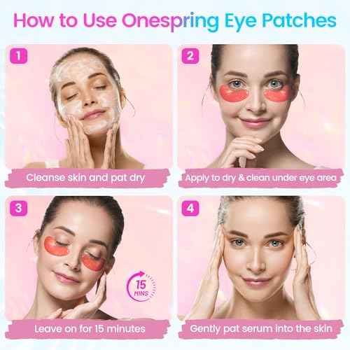 Eye Masks (48 Pairs) - Face Masks Skincare, Undereye Patches for Puffy Eyes, Dark Circles, Wrinkles, Collagen Eye Gels for Bridesmaid - Gifts for Women, Bachelorette Party Favors