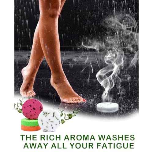 Shower Steamers Aromatherapy - 8 Pack Organic Shower Bombs with Natural Essential Oil, Self Care and Stress Relief Birthday/Home Spa/Christmas Stocking Stuffers/White Elephant Gifts for Women